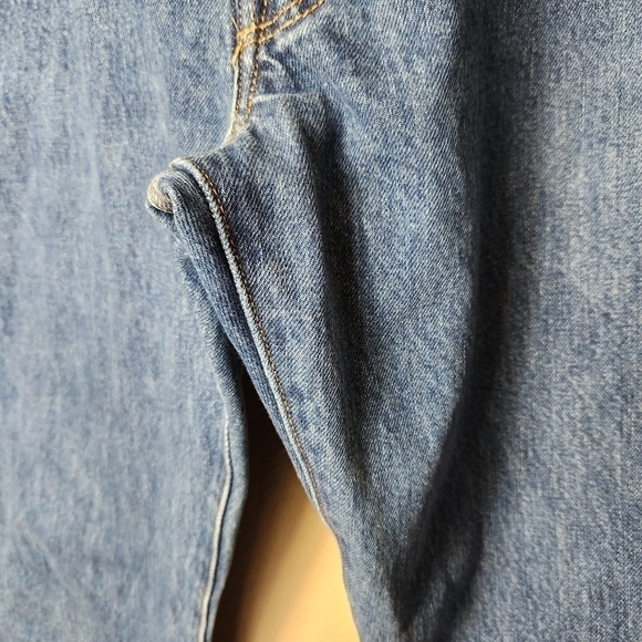 Levis Mens Vintage 90s 501 Button Fly Medium Wash Straight Leg Jeans-Size 36x30 - Picture 3 of 11